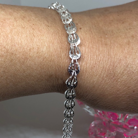 Sterling Silver Phoenix Tail Bracelet - Picture 9 of 10